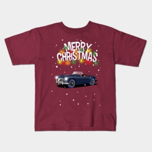 Classic MG MGA Roadster Christmas Sweater design Kids T-Shirt